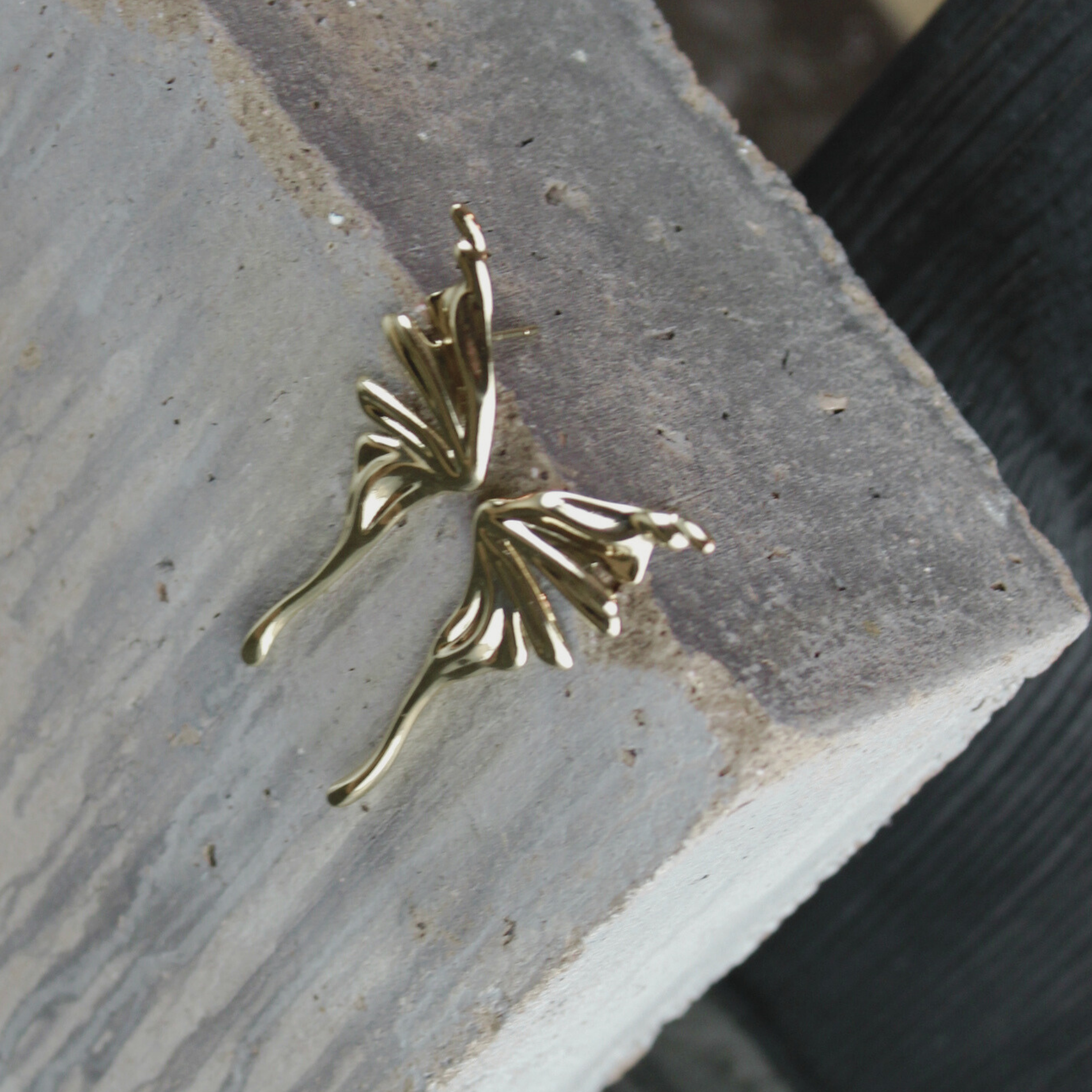 Courage Wing øreringe - forgyldt